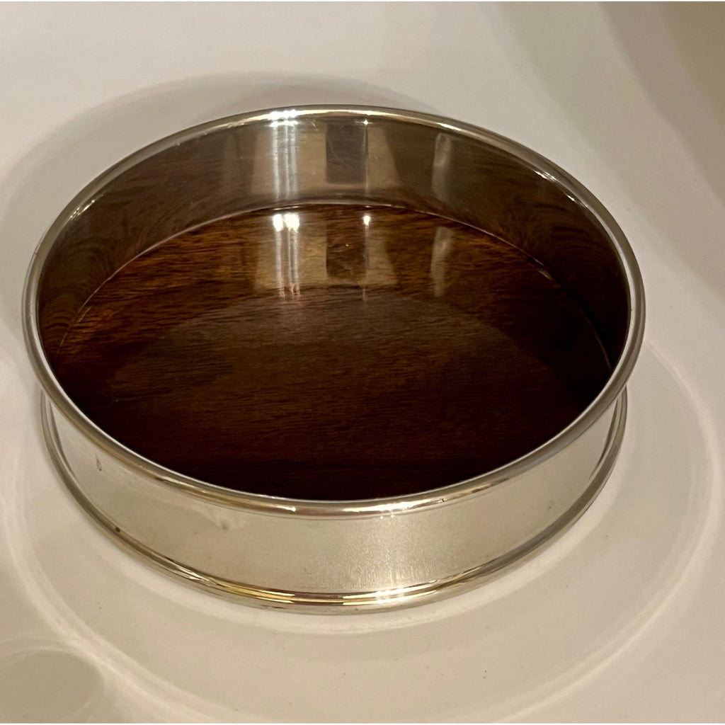 Mid Century American Silver Plate Wine Coaster -  POSH 