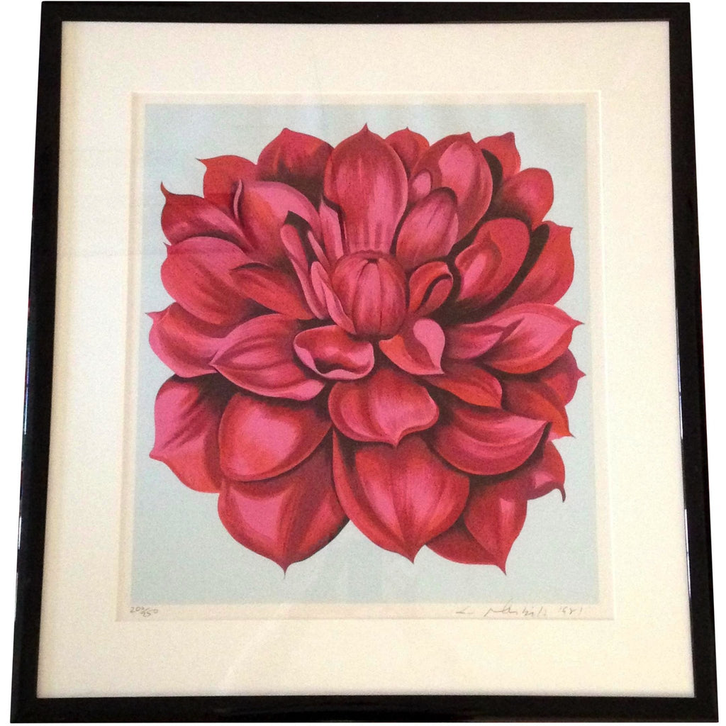 1981 STAMP SERIES 2  Floral Serigraph by American Lowell Blair Nesbitt - POSH