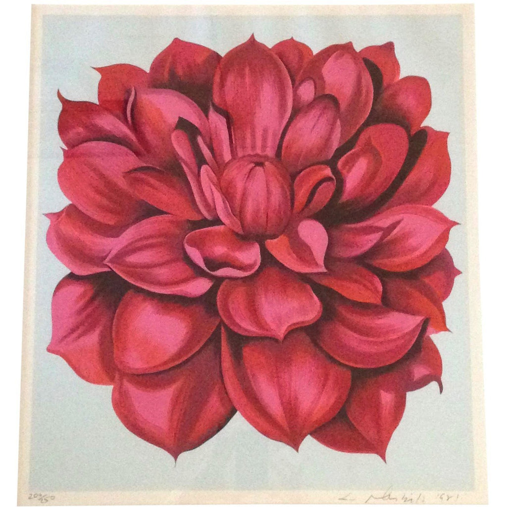 1981 STAMP SERIES 2  Floral Serigraph by American Lowell Blair Nesbitt - POSH