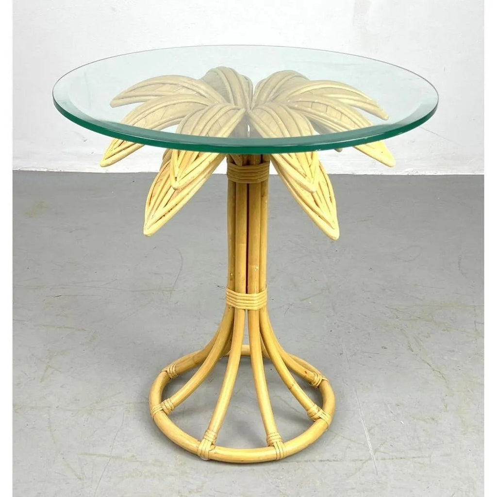 Bamboo Rattan Palm Table - POSH