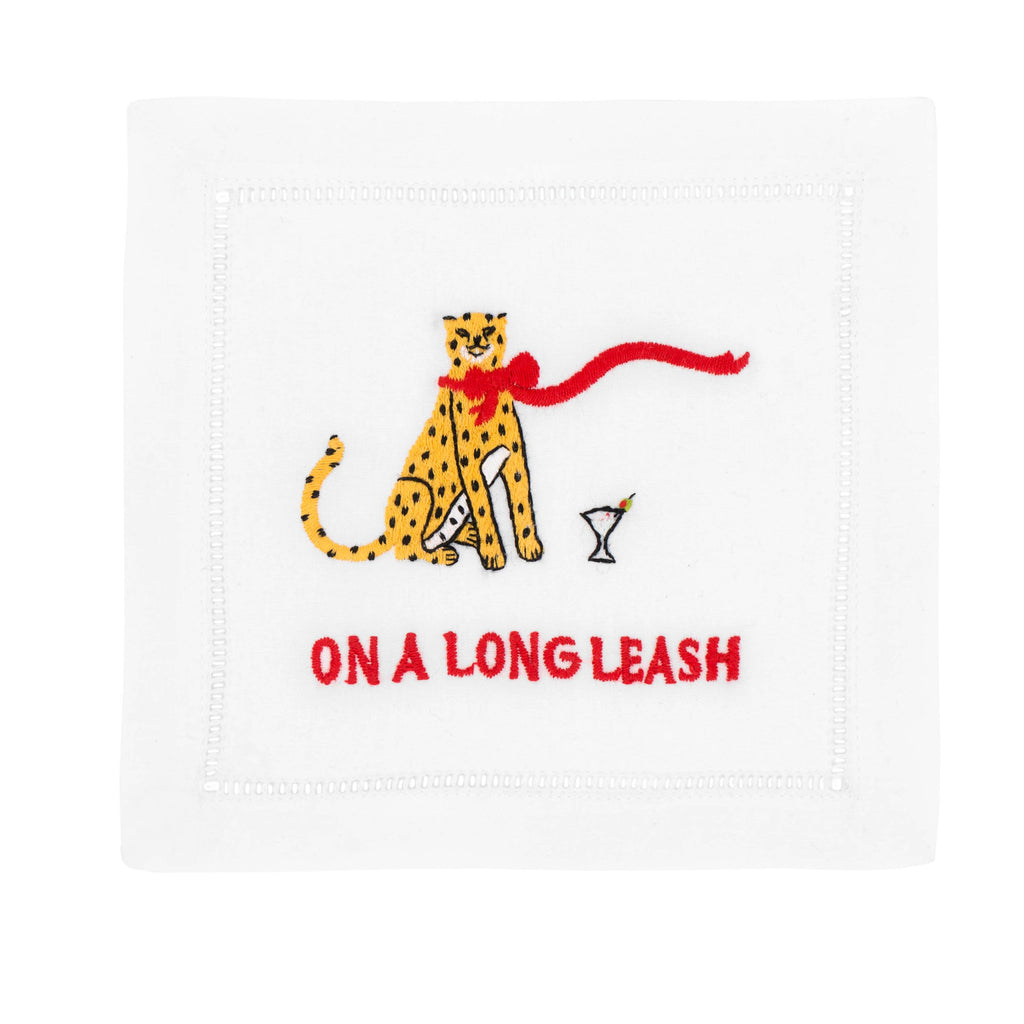 On a Long Leash Cocktail Napkin -  POSH 