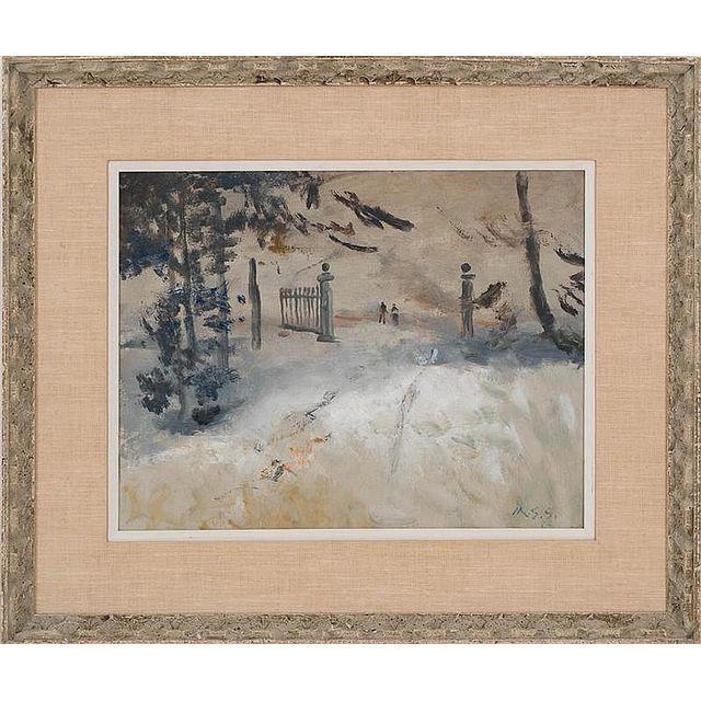 Driveway in Snow by Maxwell Stewart Simpson, 1964 - POSH