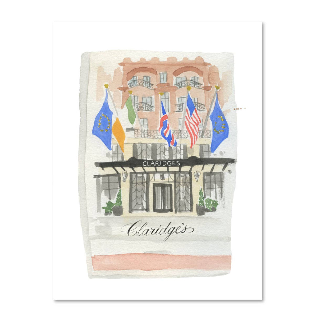 Furbish Studio - Claridges Matchbook Watercolor Print - POSH