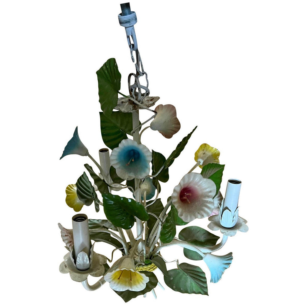 Tole 3-Light Floral Chandelier -  POSH 